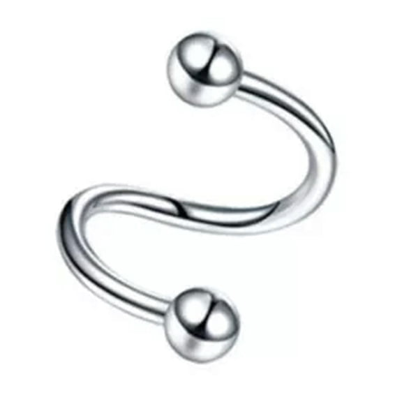 K-KED Stainless Steel Nose Rings Set Bone Stud Tragus Cartilage Hoop Body Piercing HOT-silver-taper