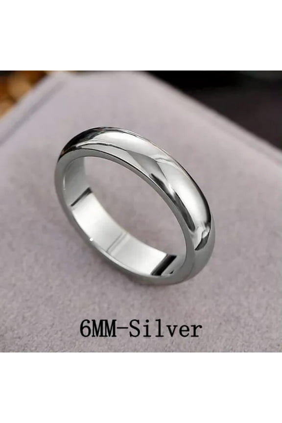 Stainless Steel Ring Band Titanium Women Men Wedding Rings 4MM 6MM Wide Sz7-11-C-7