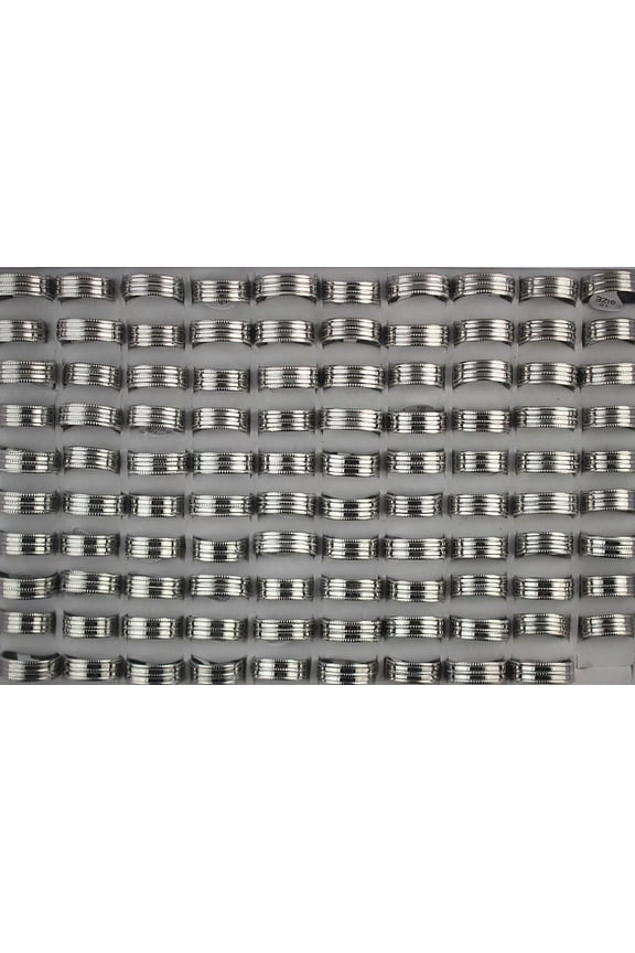 Stainless Steel Rings For Men 30pcs Wholesale Delicate Jewelry Lots 8MM Width Cool Ring