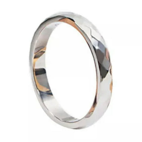 K-KED Steel Titanium Band Wedding Stainless Silver/Gold Men/Womens Ring Sz3-10 Gifts-silver-7