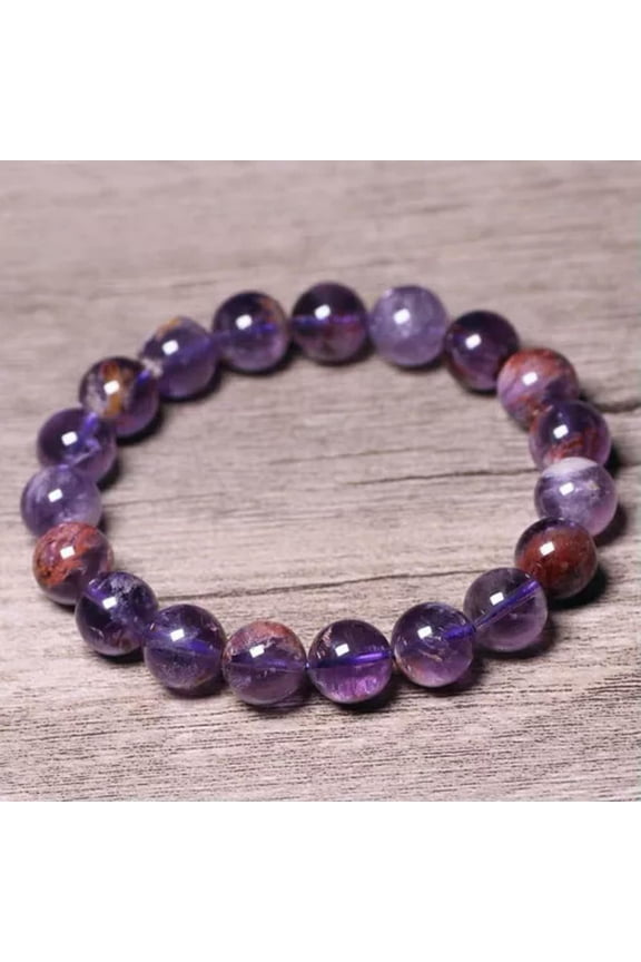 Super Seven Melody Stone Super 7 Crystal Beaded Bracelet Healing Protection Gift