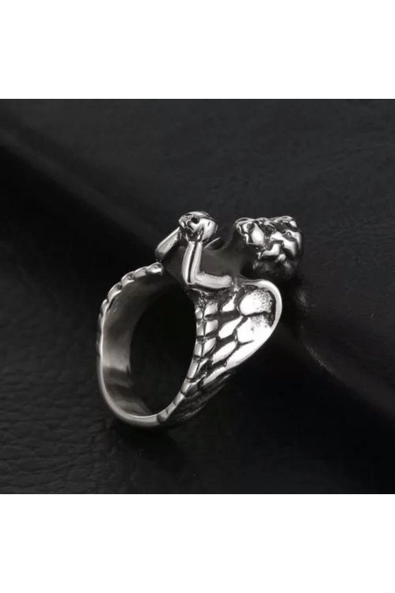 The Angel God Of Love Cupid Ring Men's Stainless Steel Ring Biker Punk Gothic-10