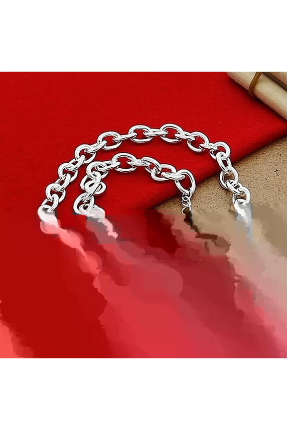 Timeless Charm 925 Sterling Silver Chain Heart Card Pendant Necklace Chain