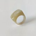 thumbnail image 1 of K-KED Transparent Thick Ring Geometric Square Round Ring Resin Big Finger Rings 1PC-apricot, 1 of 9
