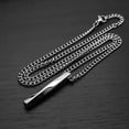 thumbnail image 1 of K-KED Trendy Fashion Mobius Spiral Paper Pendant Stainless Steel Necklace Chain-Silver, 1 of 6