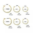 thumbnail image 1 of K-KED Unisex Fake Piercing Ring Stainless Steel C Clip Fake NoseRing Hoop Septum Ring-gold-0.8*6mm, 1 of 9