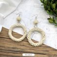 thumbnail image 1 of K-KED Vintage Forest Weaving Handmade Holiday Style Earrings for Women in Summer-25, 1 of 9