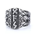 thumbnail image 1 of K-KED Vintage Personalized Viking Xfs Letter Street Stainless Steel Rings Size 7-15, 1 of 7