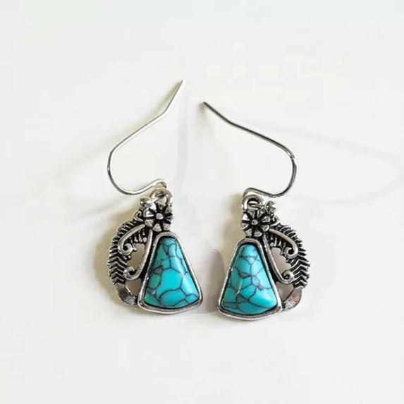 K-KED Vintage Silver Dangle Drop Earrings Women Hook Zirconia Delicate Jewelry Ear Gift A Pair-Style 14