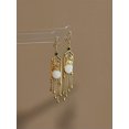 thumbnail image 1 of K-KED White Jade Flower Earrings Women Delicate Jewelry Real Natural 925 Silver Chinese, 1 of 8