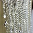 thumbnail image 1 of K-KED Wholesale 16-30 inches Silver Plated "O" Chain Necklace Pendant Delicate Jewelry 2.5mm-30 Inch-1pc chain, 1 of 9