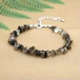 thumbnail image 1 of K-KED Wholesale 24pcs lots Delicate Jewelry GEMSTONE Crystal Chip Beaded Silver P BRACELETS-Adjustable-Smoky quartz, 1 of 9