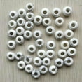 thumbnail image 1 of K-KED Wholesale 50pcs Natural White Turquoise Stone Round Big Hole Beads 14X8mm DIY, 1 of 2