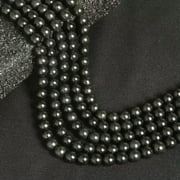 K-KED Wholesale 6 8 10 Mm Natural Shungite Elite Round Beads Delicate Jewelry Diy 15"-10 mm