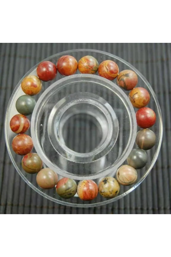 Wholesale 8mm Multi Kinds Round Gemstone Beads Stretch Bracelet 7.5'' -Picasso Jasper