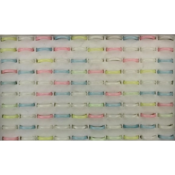 K-KED Wholesale Bulk Lots 32pcs Mixed Color Plastic Classic Delicate Jewelry Lady's Rings