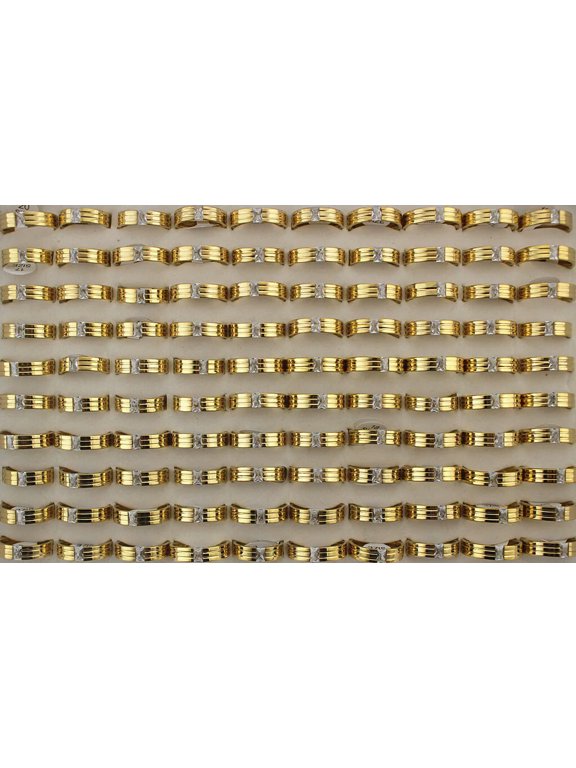Wholesale Delicate Jewelry Lots 32pcs Clear Cubic Zirconia Stainless Steel Trendy Rings