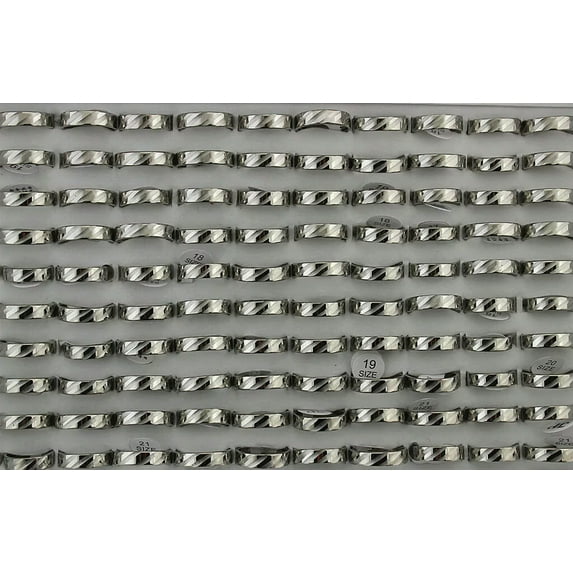 K-KED Wholesale Delicate Jewelry Lots 32pcs Trendy Stainless Steel Men Cool Rings Party Ring