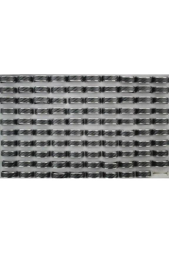 Wholesale Job Lots 32pcs Stainless Steel Rings For Men Black Plated Party Ring