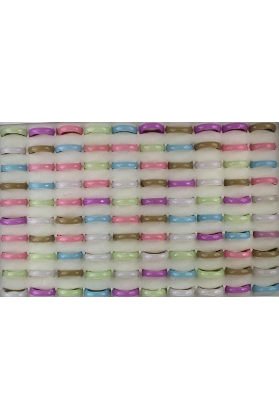 Wholesale Lady's Rings 32pcs Mixed Lots Simple Style Plastic Delicate Jewelry Ring