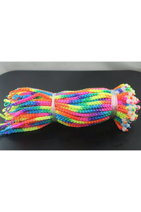 Wholesale Lots 32pcs Colorful Line Bracelets Resin White Bead Lady Jewelry