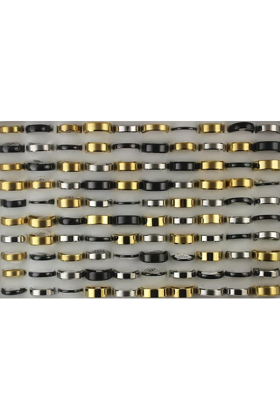 Wholesale Mens Rings Lots 32pcs Mixed Stainless Steel Ring Party Delicate Jewelry Free P