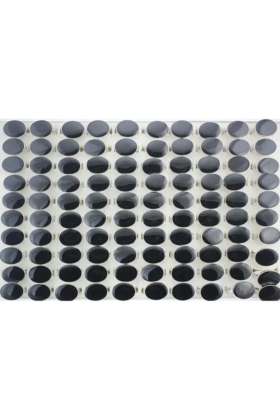 Wholesale Rings Bulk Lots 30pcs Black Enamel Women Fashion Unisex Rings