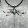 thumbnail image 1 of K-KED Women 925 Silver Cubic Zirconia Dragonfly Pendant Necklace Delicate Jewelry Gifts-Style 2, 1 of 5