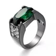 thumbnail image 1 of K-KED Women Fashion Cubic Zircon Wedding Delicate Jewelry Black Filled Ring Sz 6-10-7, 1 of 6