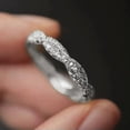 thumbnail image 1 of K-KED Women Luxury Cubic Zirconia Rings for Wedding 925 Silver Delicate Jewelry Size 6-10-10-Silver, 1 of 6