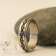 thumbnail image 1 of K-KED Women Men Stainless Steel Silver/Black Rings Wedding Band Delicate Jewelry Gift Size 6-12-#7-7, 1 of 5