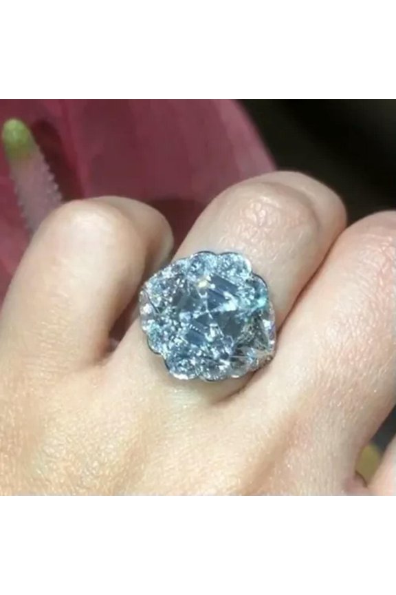 Women Personalized Cubic Zircon Ring 925 Silver Engagement Delicate Jewelry Sz 6-10-8