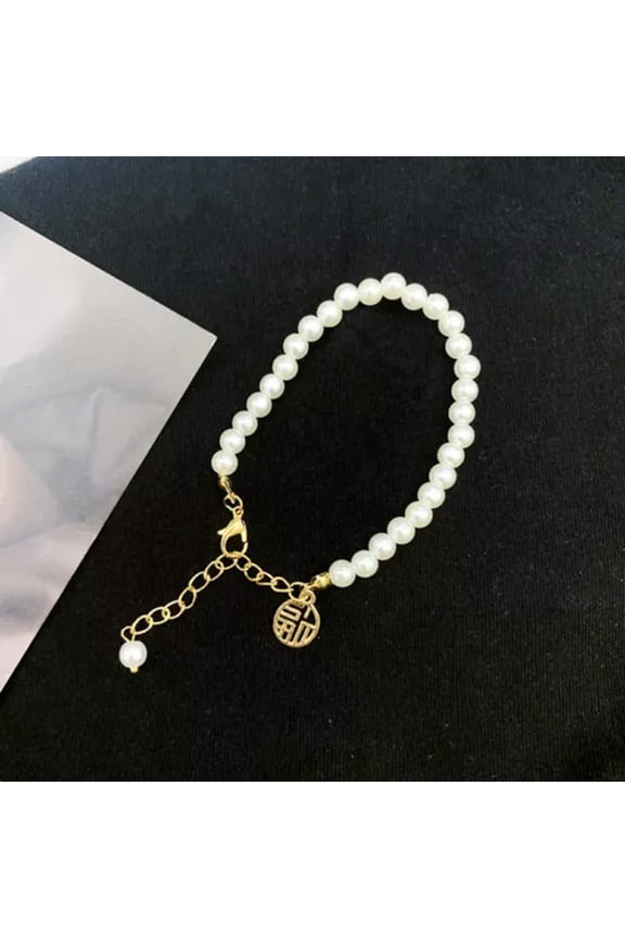 Women Trendy Bracelet Pearl Delicate Jewelry Bracelets Women's Wedding Bride Prom Gift-1