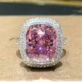 thumbnail image 1 of K-KED Women Wedding Party 925 Silver Plated Ring Gorgeous Cubic Zircon Delicate Jewelry Sz 6-10-10-Style_17, 1 of 6