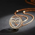 thumbnail image 1 of K-KED Women's Fashion Gold Rose Gold or Silver Mom Mother Heart Pendant Necklace-Rose Gold, 1 of 7
