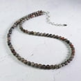 thumbnail image 1 of K-KED Yooperlite Stone 6mm Beads Necklace Crystal Dainty Choker 18", 1 of 4
