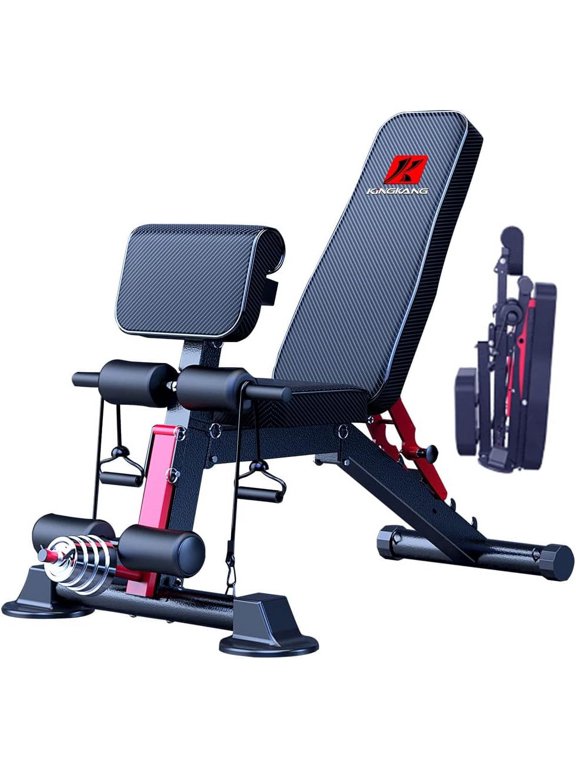Adjustable Weight Bench Utility Workout Bench for Home Gym,Foldable Incline Decline Benches for Full Body Workout,Maximum Weight 800 Lbs