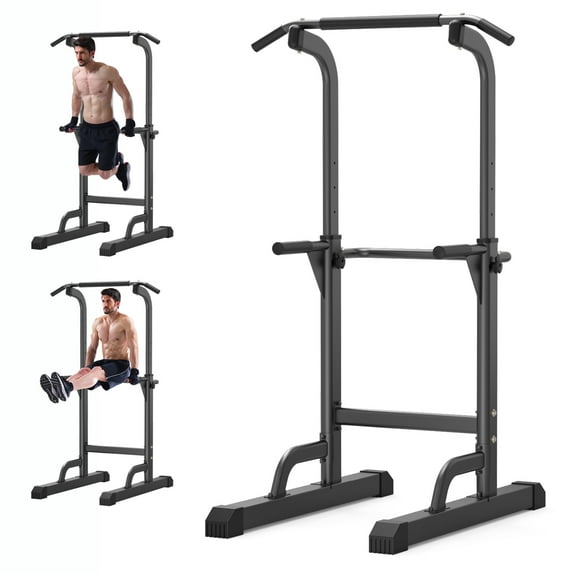 K KiNGKANG Power Tower Dip Station Free-Standing Workout Station Chin-Ups Push-Ups 330LBS 1 Pack