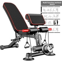 K Kingkang Adjustable Weight Bench Utility Workout Bench for Home Gym,Foldable Incline Decline Benches for Full Body Workout 780LB