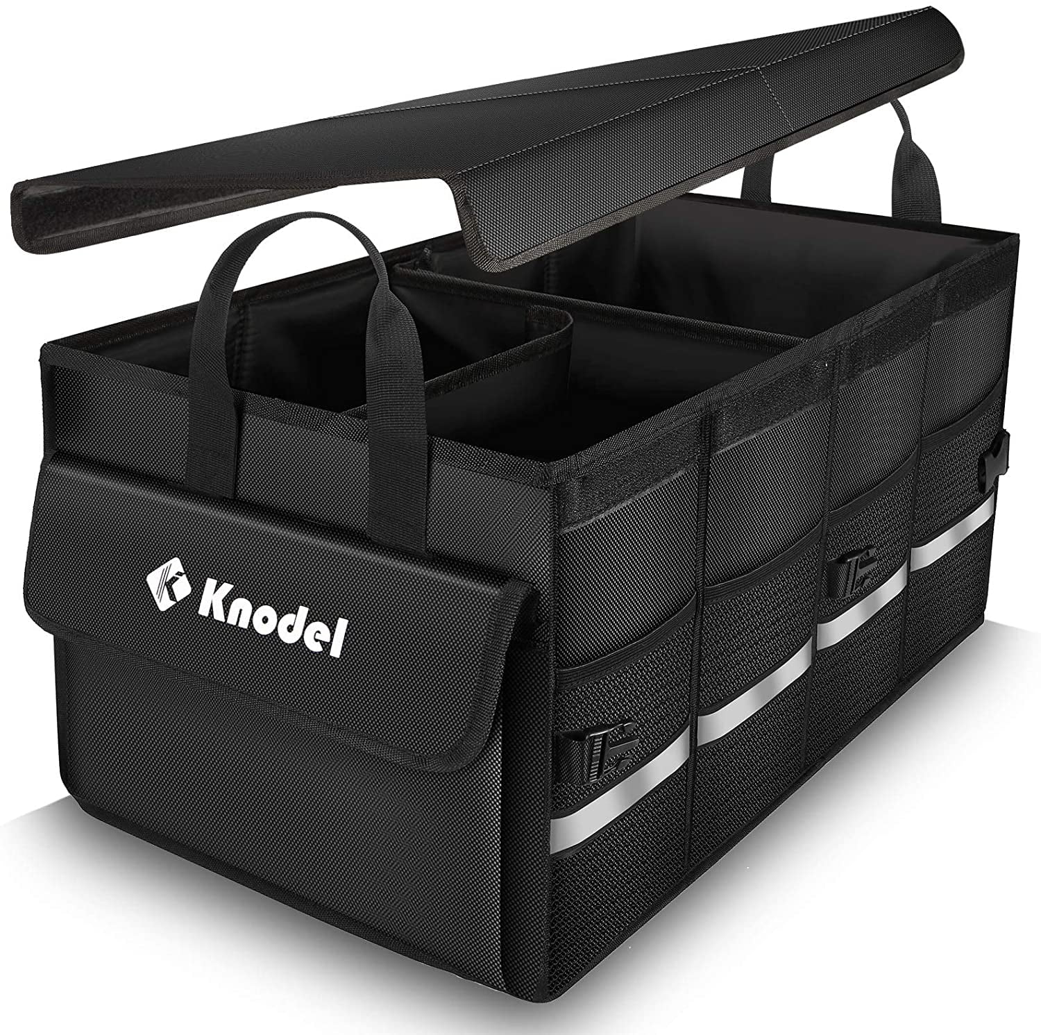 K Knodel Car Trunk Organizer, Foldable Lid, Collapsible Cargo with Cover  Medium
