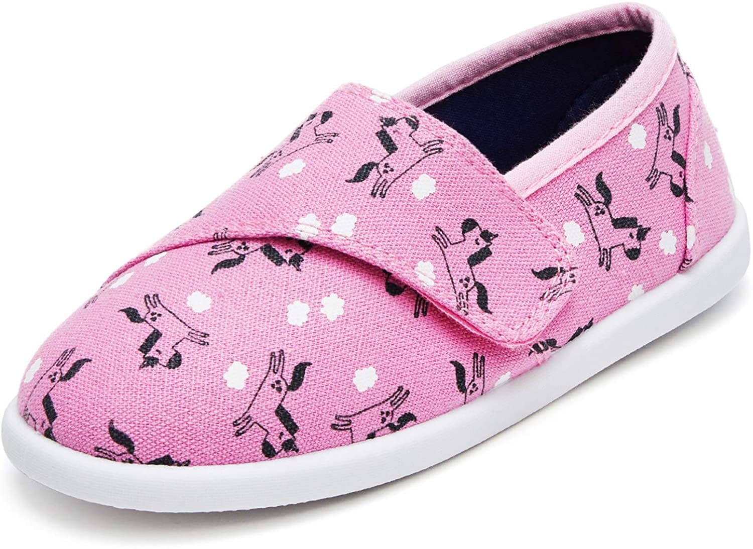 K KomForme Casual Kids Shoes Pink Unicorn Slip On Flat Size 8 2 Toddler Little Girl Walmart