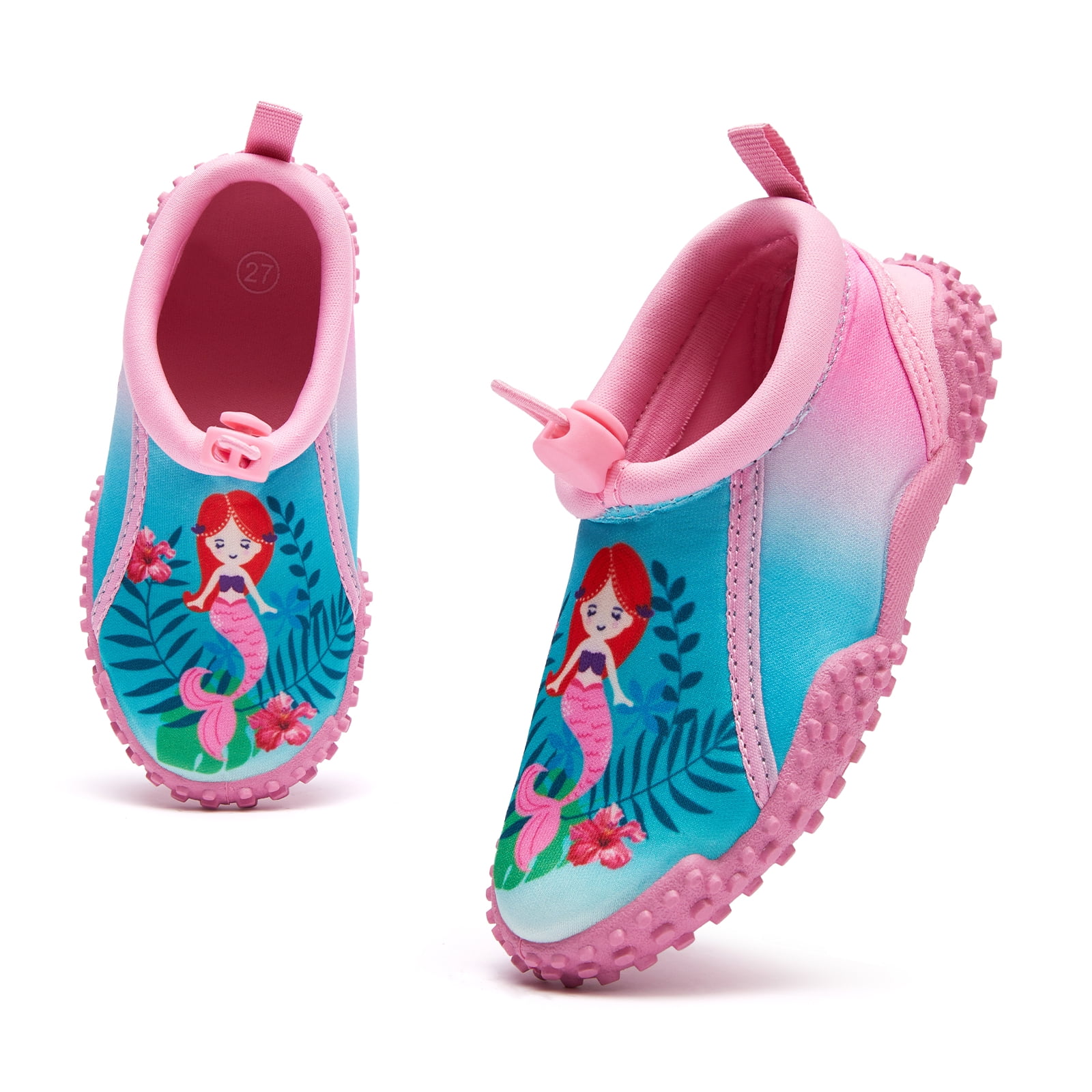 K KomForme Kids Beach Water Shoes Quick Dry Turquoise Green Mermaid