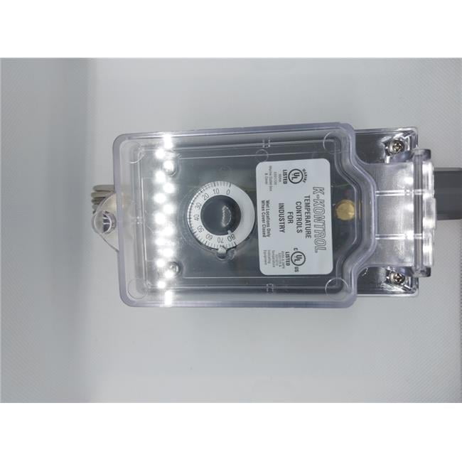 K-Kontrols KP16110-A K Kontrol KP16110-A, Portable/Pre-Wired Thermostat, Fahrenheit and Centigrade Temperature Controller