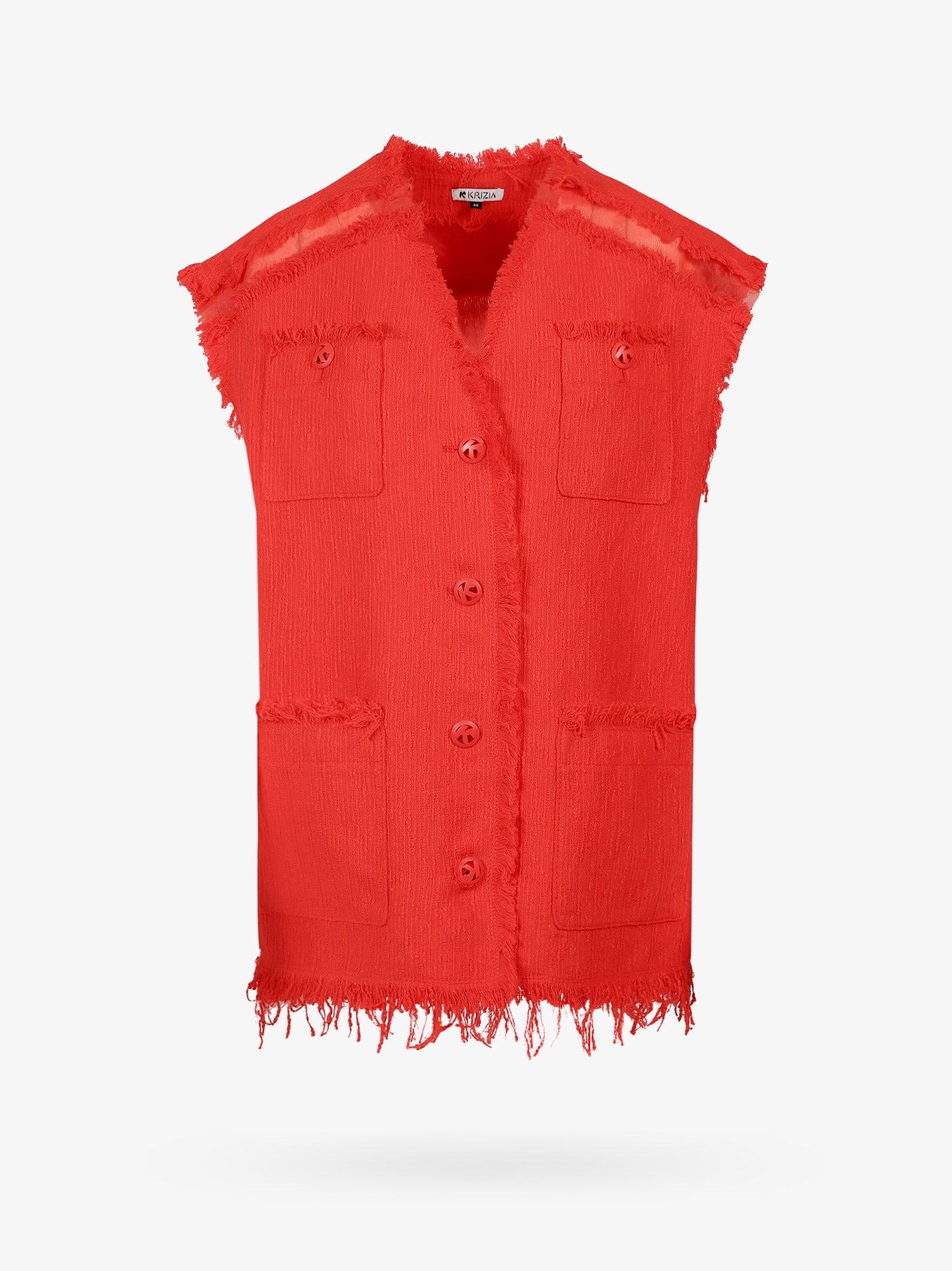 K Krizia Woman Vest Woman Red Blazers E Vests - Walmart.com