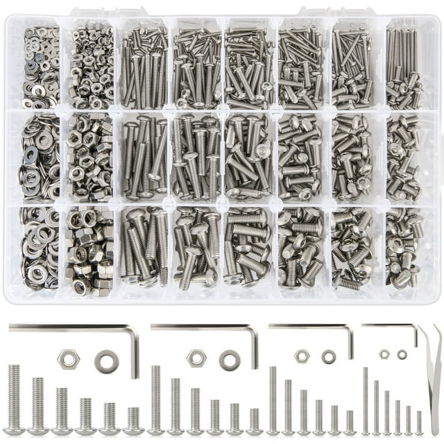 Small Parts 18-8 Stainless Steel Thread Cutting Screws - 5/16-18, 1" Length, Star Drive, Pack Of 5