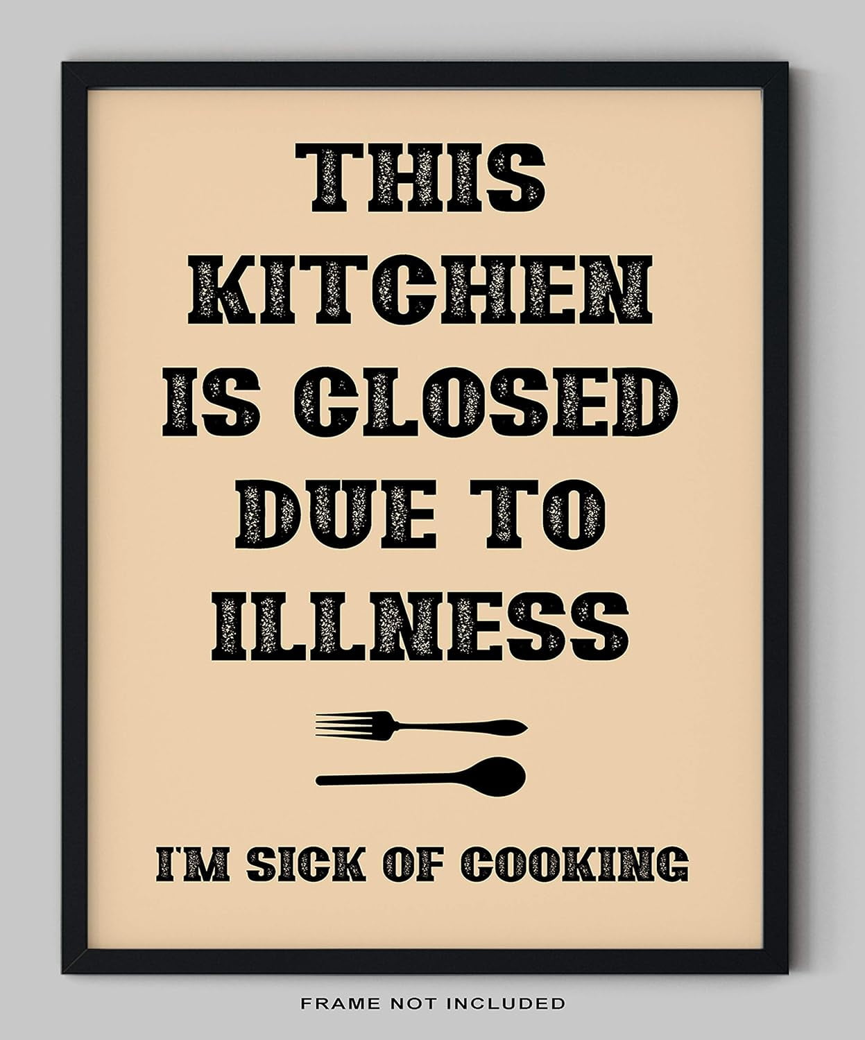 K&L Design Co: Kitchen Wall Art Decor - 11x14" Unframed Typography ...