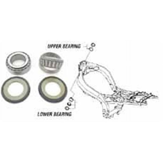 K&L Supply 31-5816 Upgraded Steering Bearing Kits, Kawasaki Ssk100