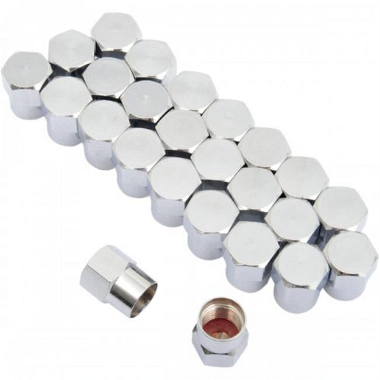 K&L Supply 32-8196 Chrome Valve Stem Cap - Pack 25