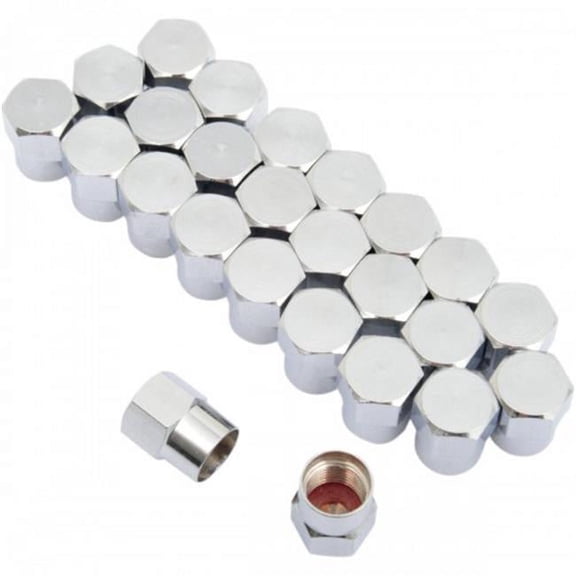 K&L Supply 32-8196 Chrome Valve Stem Cap - Pack 25