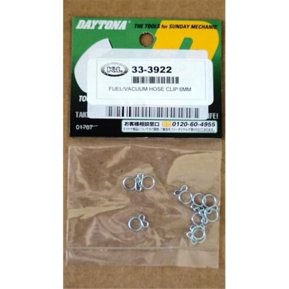 K&L Supply Fuel & Vacuum Hose Clips - 6 mm.